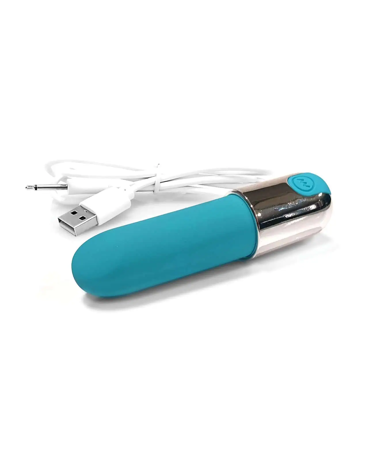 Nixie Smooch Rechargeable Lipstick Vibrator - Blue Ombre - Image 4