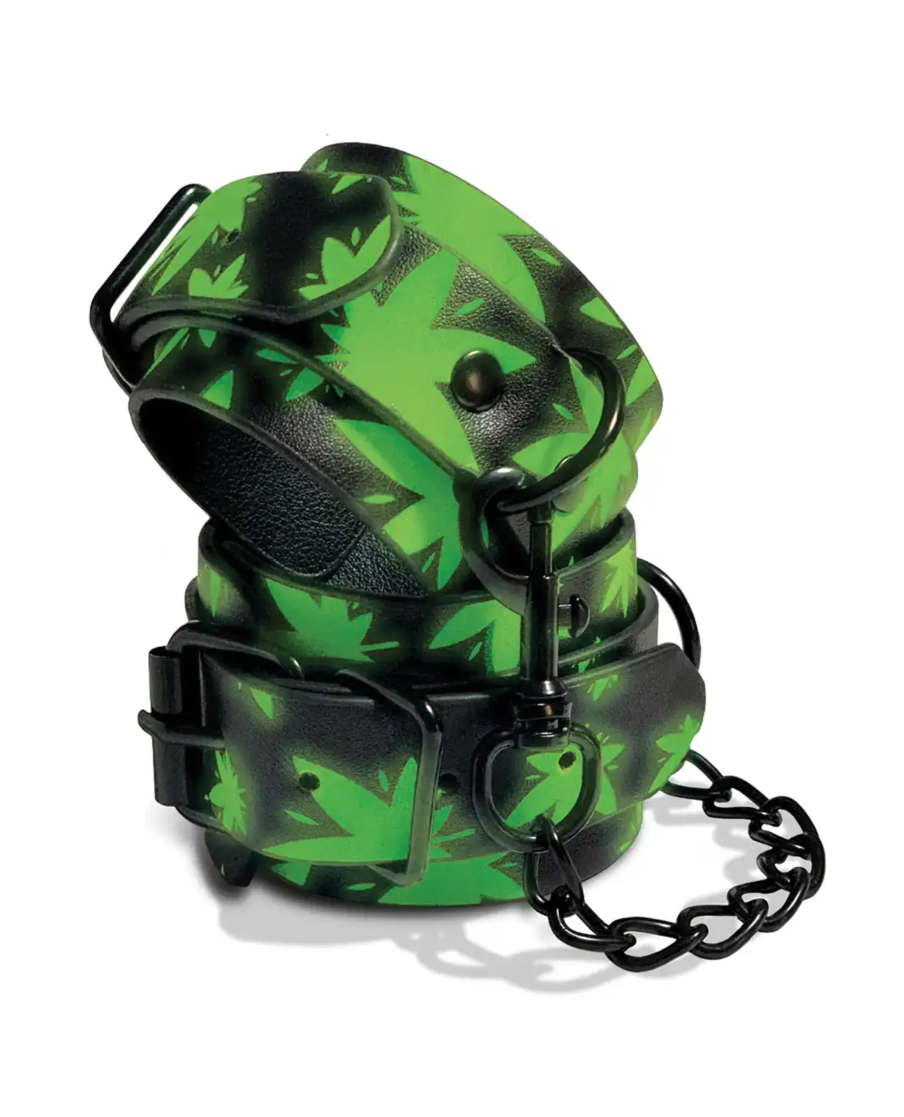 Stoner Vibes Glow in the Dark Wrist Cuffs - Image 2