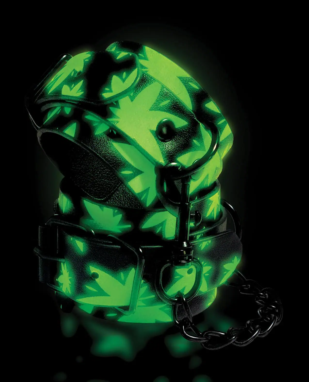 Stoner Vibes Glow in the Dark Wrist Cuffs - Image 3