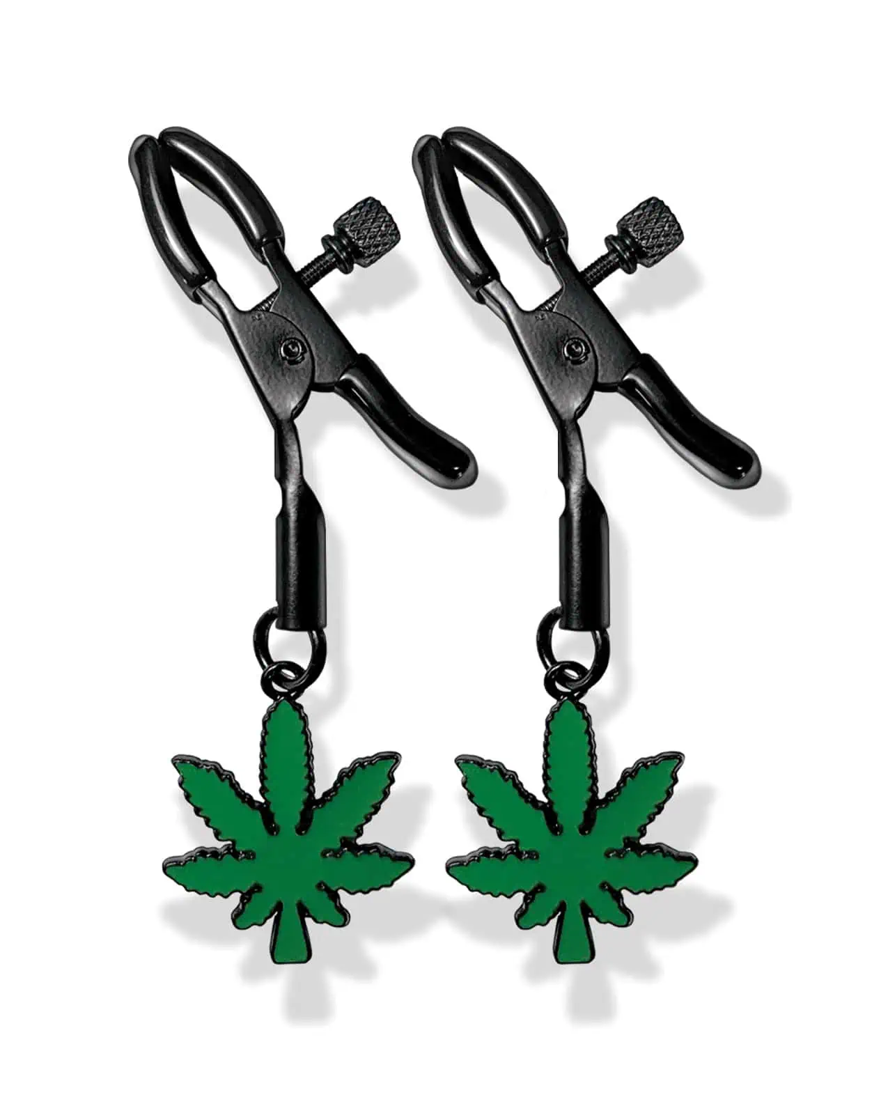Stoner Vibes Glow in the Dark Adjustable Nipple Clamps - Image 2