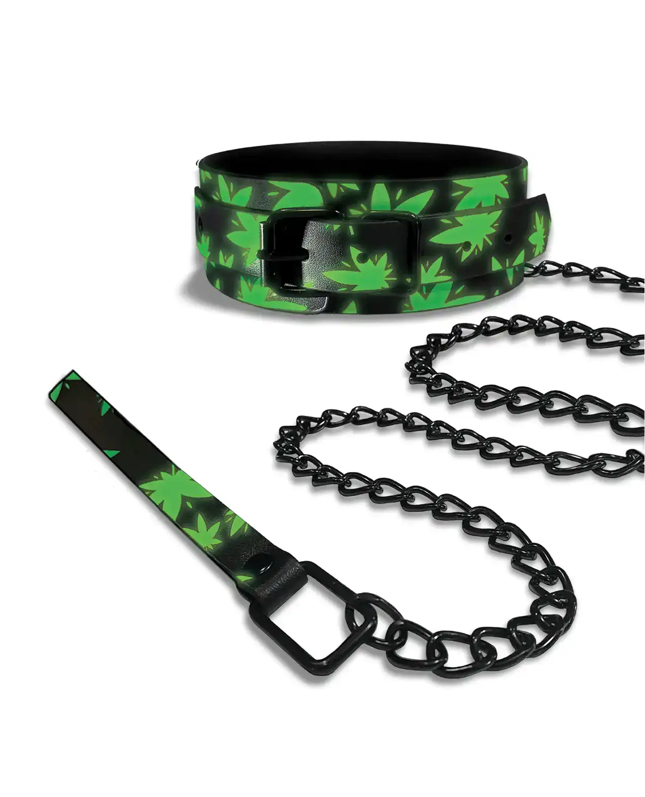 Stoner Vibes Glow in the Dark Collar & Leash - Image 2