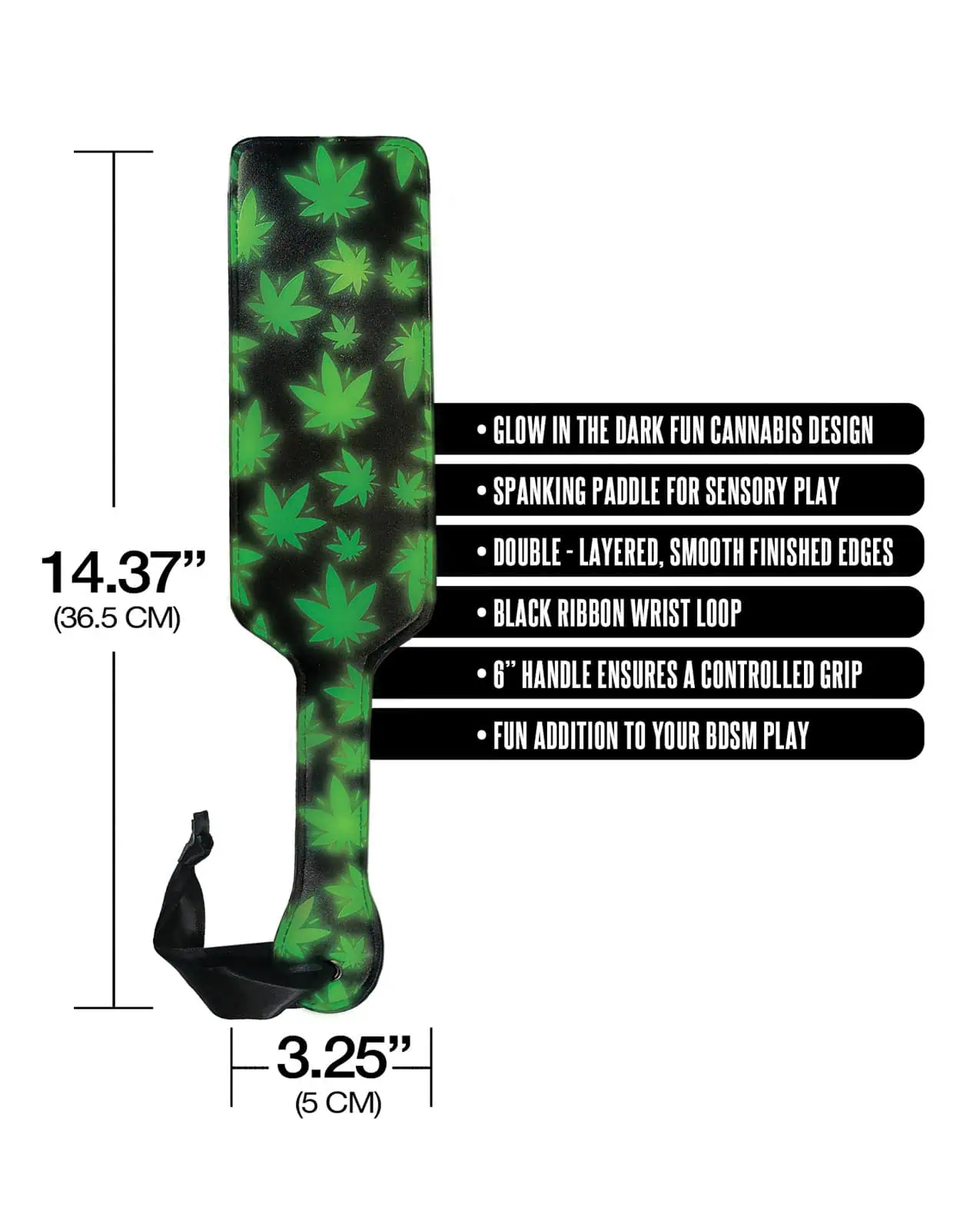 Stoner Vibes Glow in the Dark Paddle - Green - Image 4