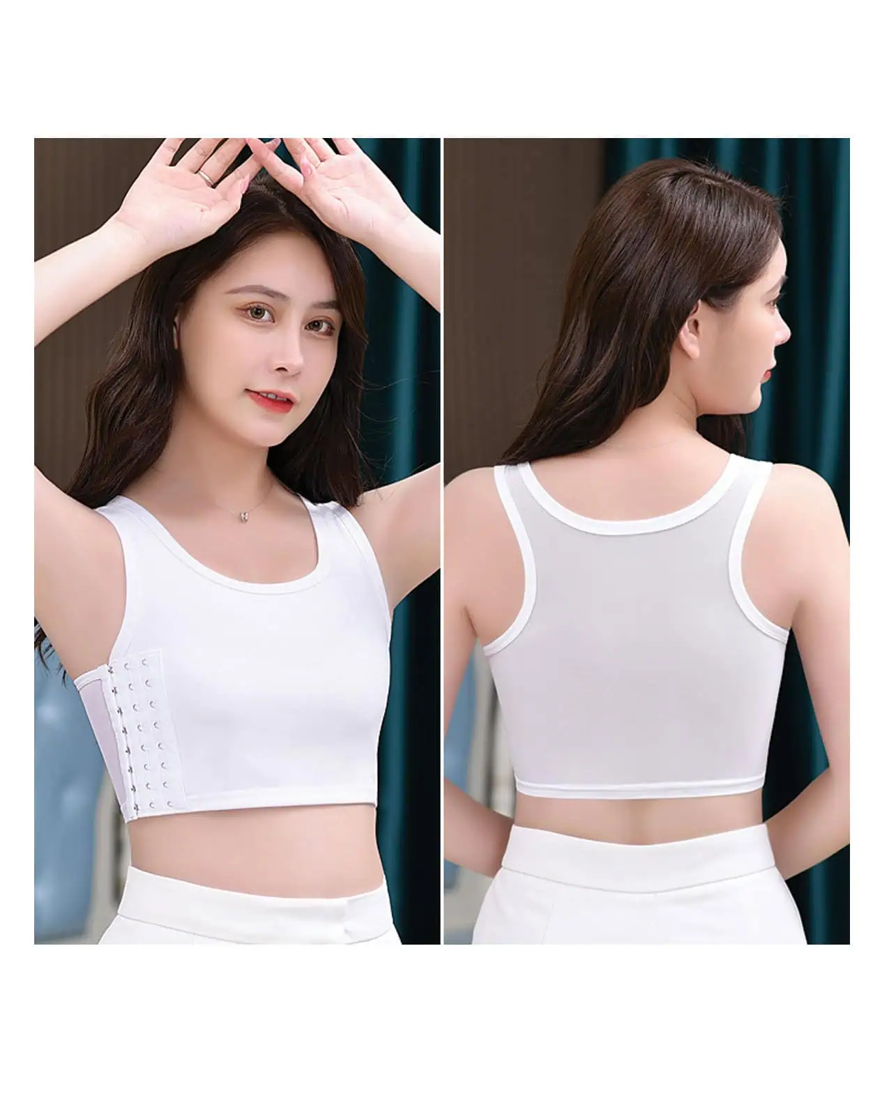 Gender Fluid Chest Compression Binder  - XXXL White - Image 2