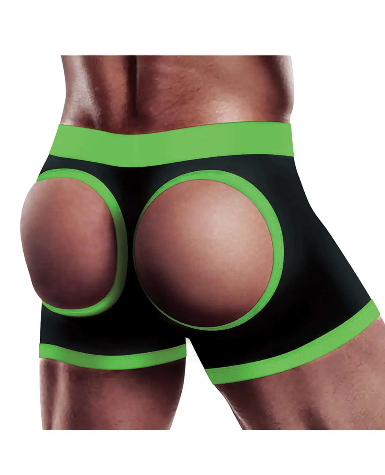 Get Lucky Strap On Boxers - M-L Black/Green - Image 3