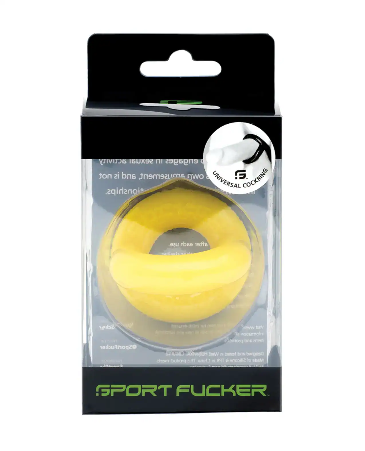 Sport Fucker Original Cockring - Yellow - Image 2