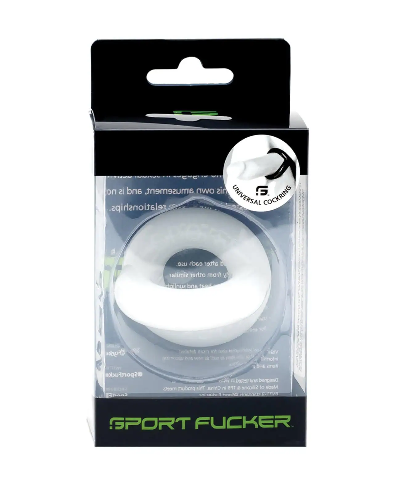 Sport Fucker Original Cockring - White - Image 2