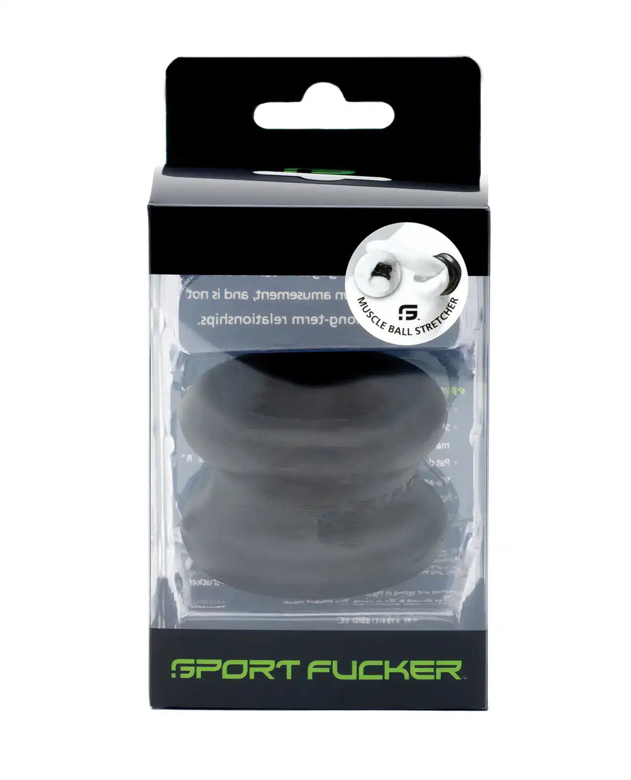 Sport Fucker Silicone Muscle Ball Stretcher - Black - Image 2