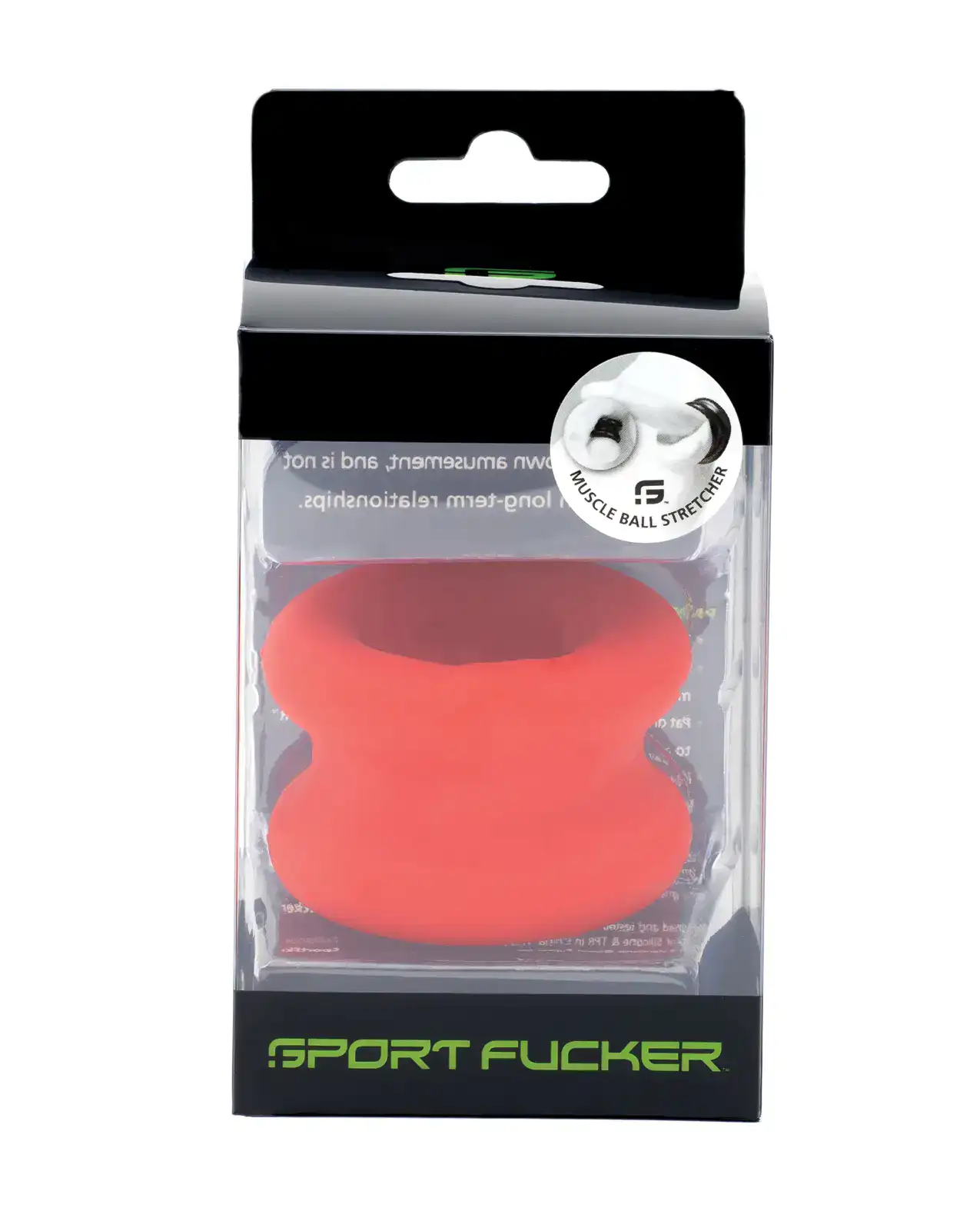 Sport Fucker Silicone Muscle Ball Stretcher - Red - Image 2