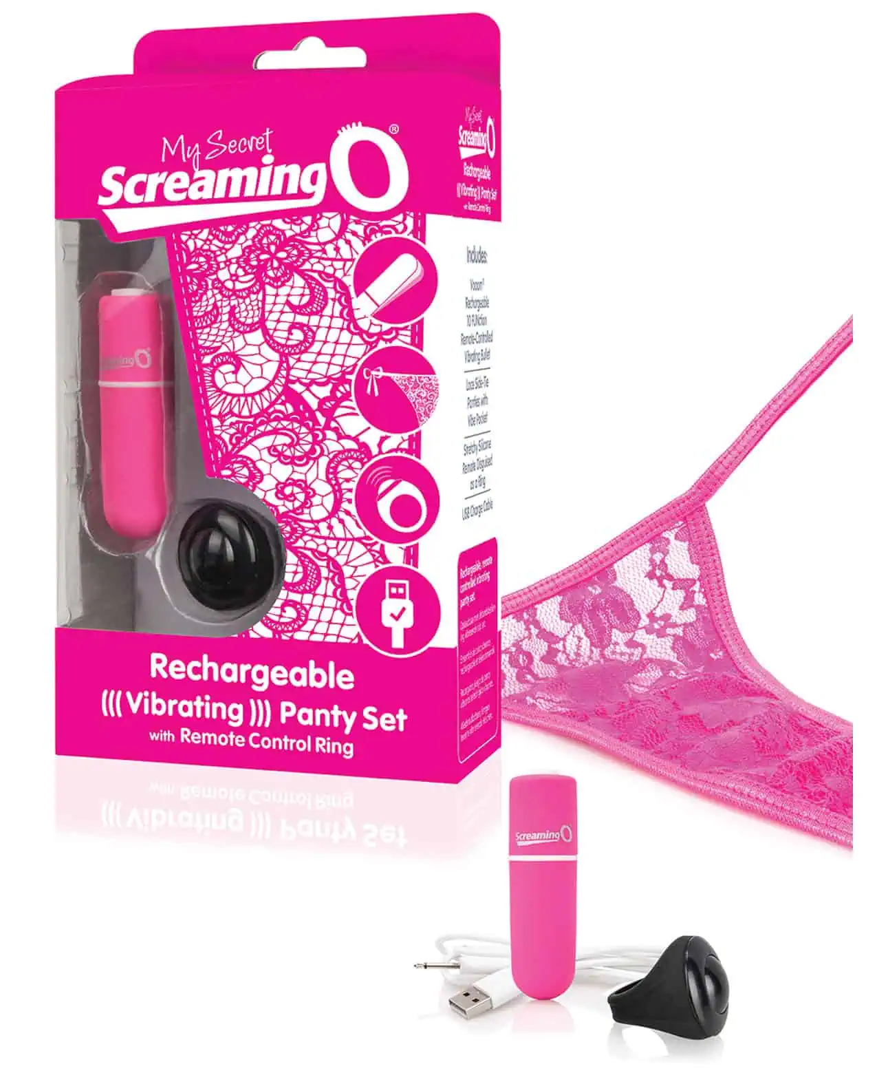 Screaming O My Secret Charged Remote Control Panty - Pink - Image 3