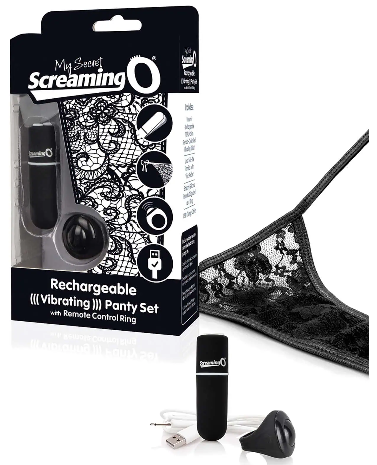 Screaming O My Secret Charged Remote Control Panty - Black - Image 3