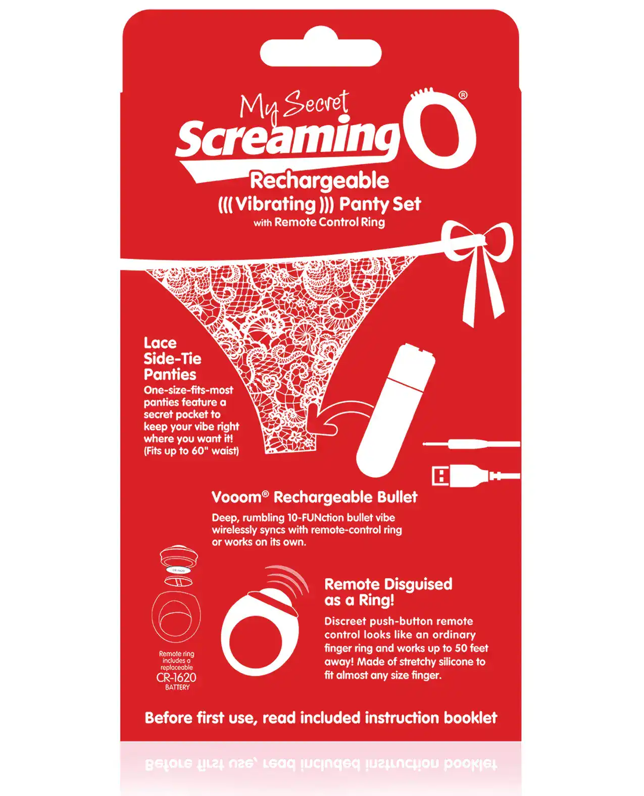 Screaming O My Secret Charged Remote Control Panty - Red - Image 2