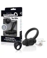 Screaming O My Secret Bullet & Ring for Him - Black - Image 1