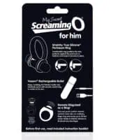Screaming O My Secret Bullet & Ring for Him - Black - Image 2