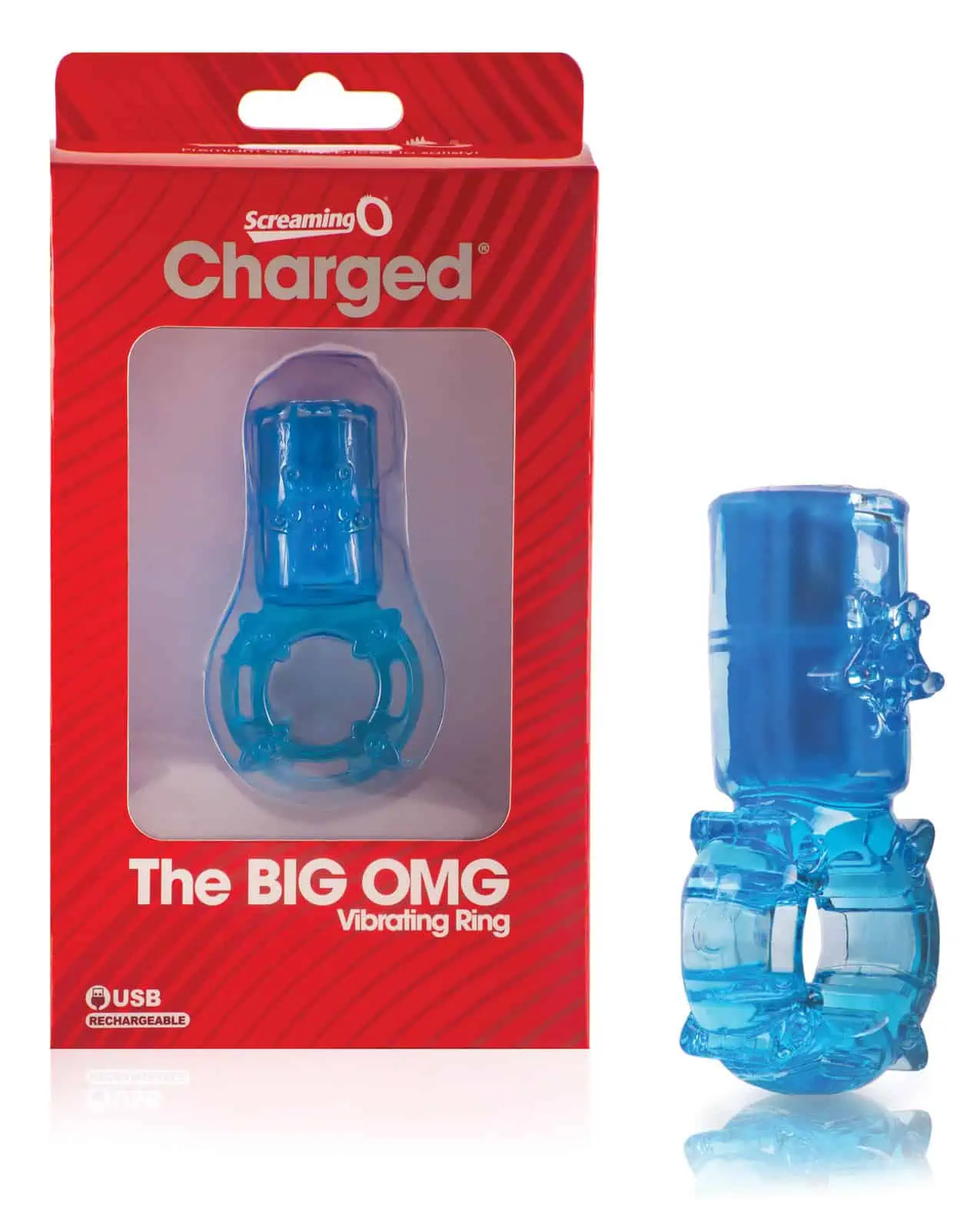 Screaming O Big OMG Vibrator Ring - Blue - Image 3