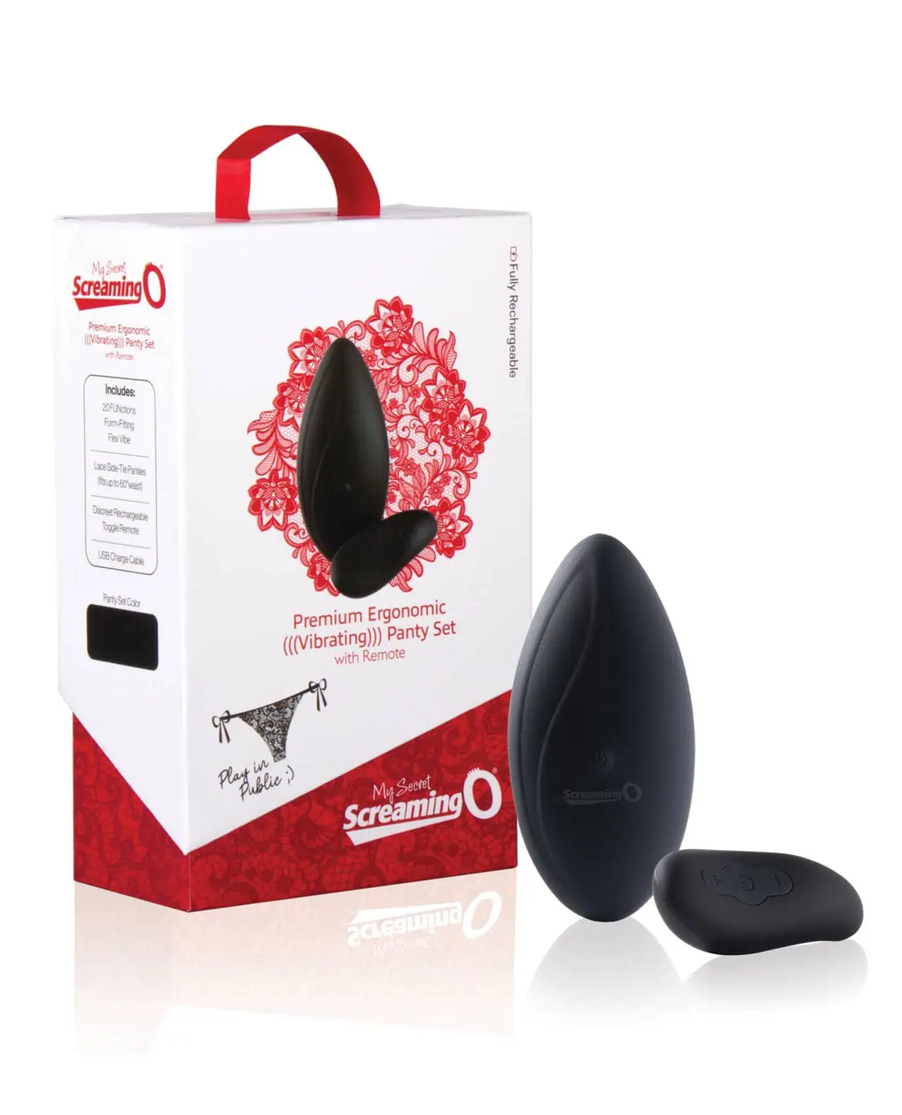 Screaming O My Secret Premium Ergonomic Remote Panty Set - Black - Image 3