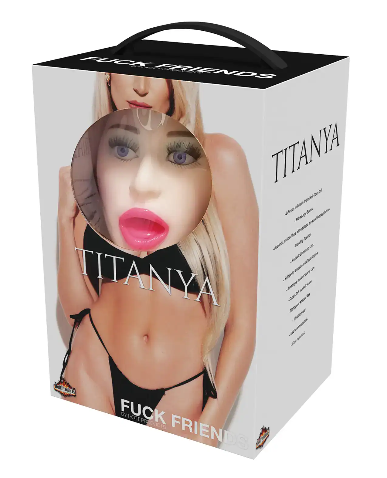 Fuck Friends Titanya Blow-Up Doll with Rechargeable Egg Kit - Vanilla - Image 2