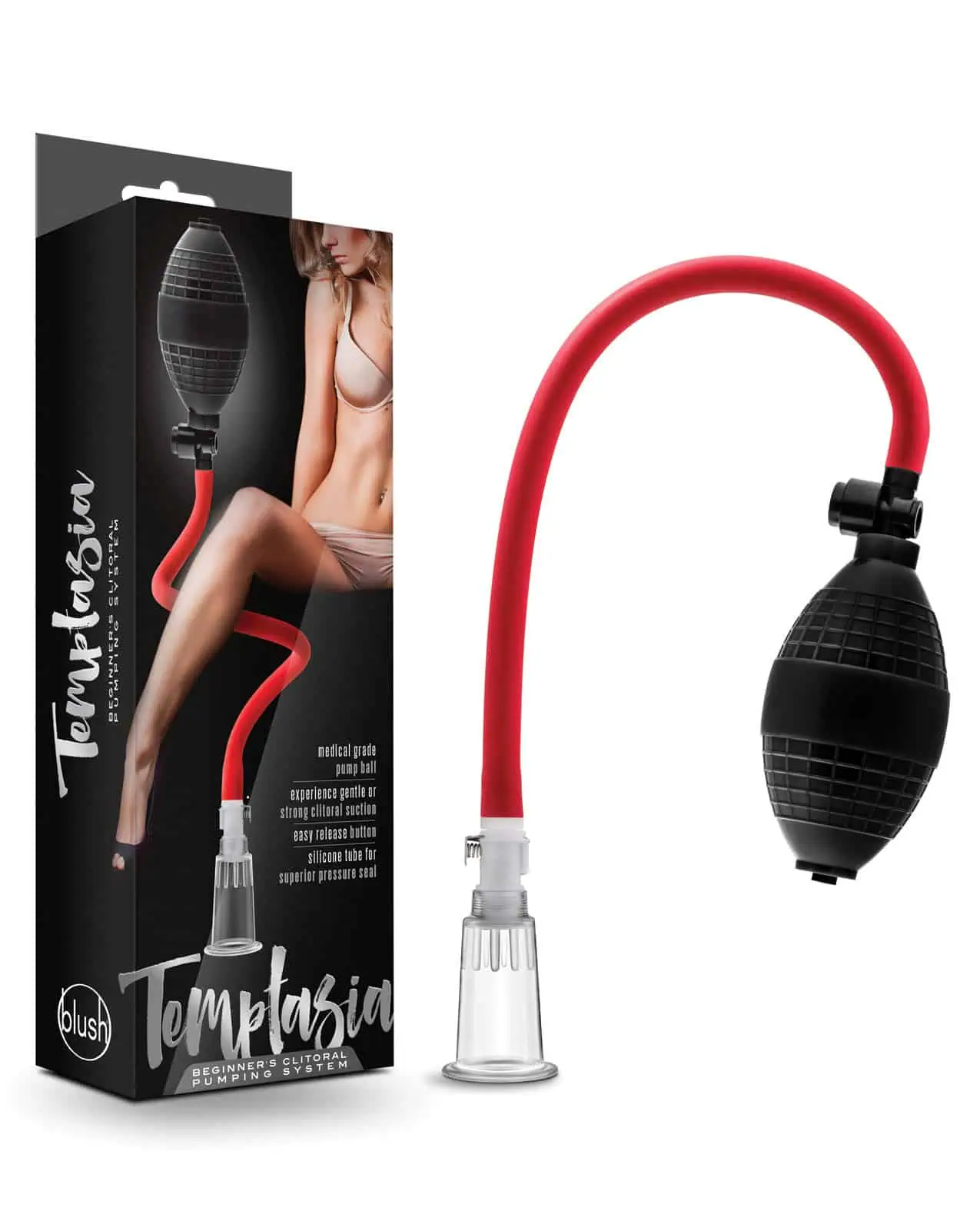 Blush Temptasia Beginner's Clitoral Pumping System - Black - Image 3
