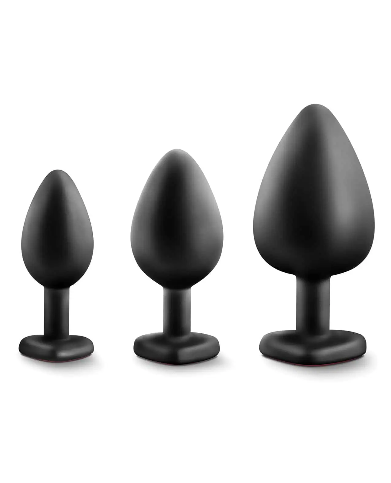 Blush Luxe Bling Plugs Training Kit - Black w/Red Gems - Image 4