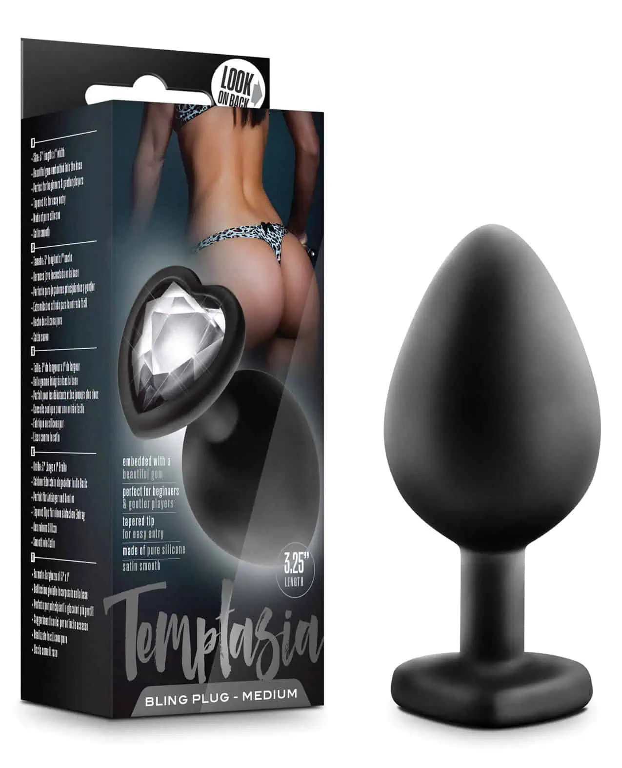 Blush Temptasia Bling Plug Medium - Black - Image 3