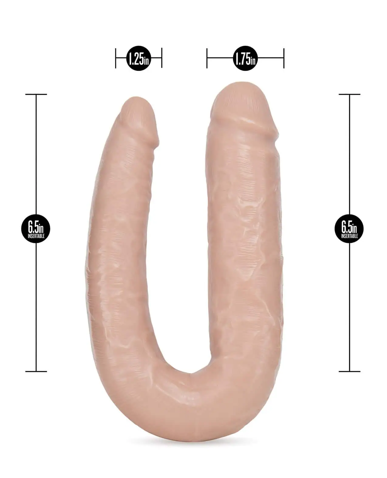 Dr Skin Dr Double Dildo Vanilla 18 Inch - Image 5