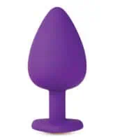 Blush Temptasia Bling Plug w/Gem Large - Purple - Image 4