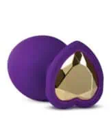 Blush Temptasia Bling Plug w/Gem Large - Purple - Image 5