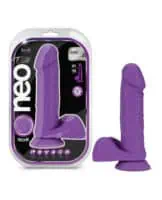 Neo Elite D Dense Cock W/balls 8 Purple - Image 3