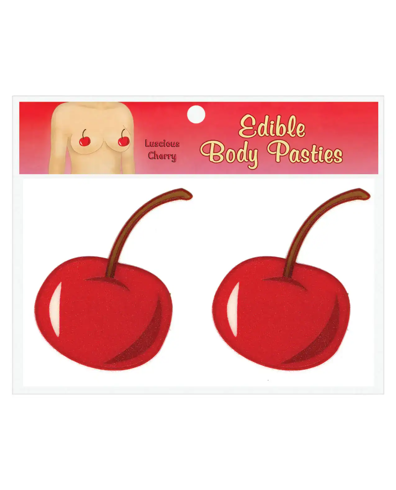 Edible Body Pasties - Luscious Cherry - Image 2