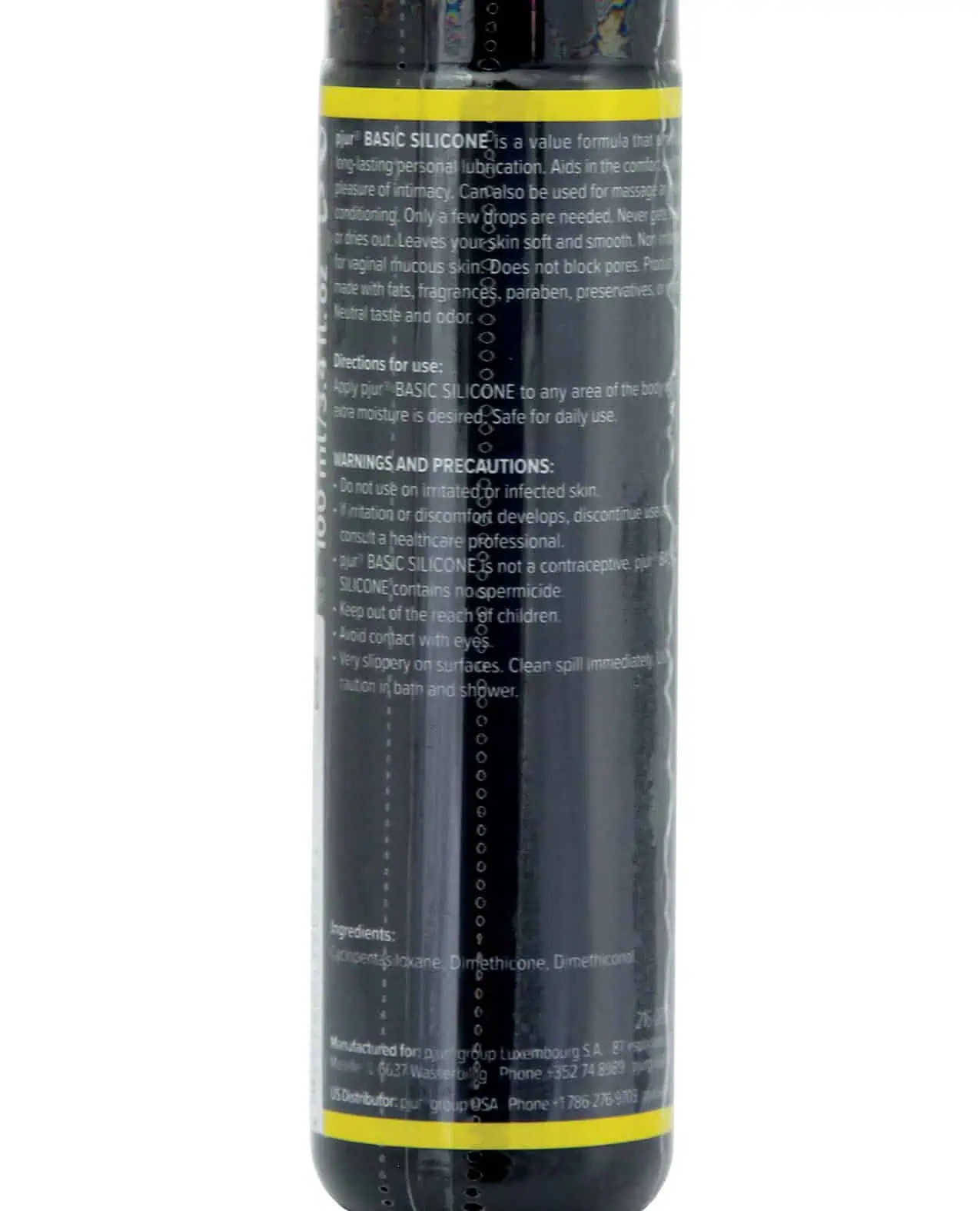 Pjur Basic Silicone Lubricant - 100 ml Bottle - Image 2