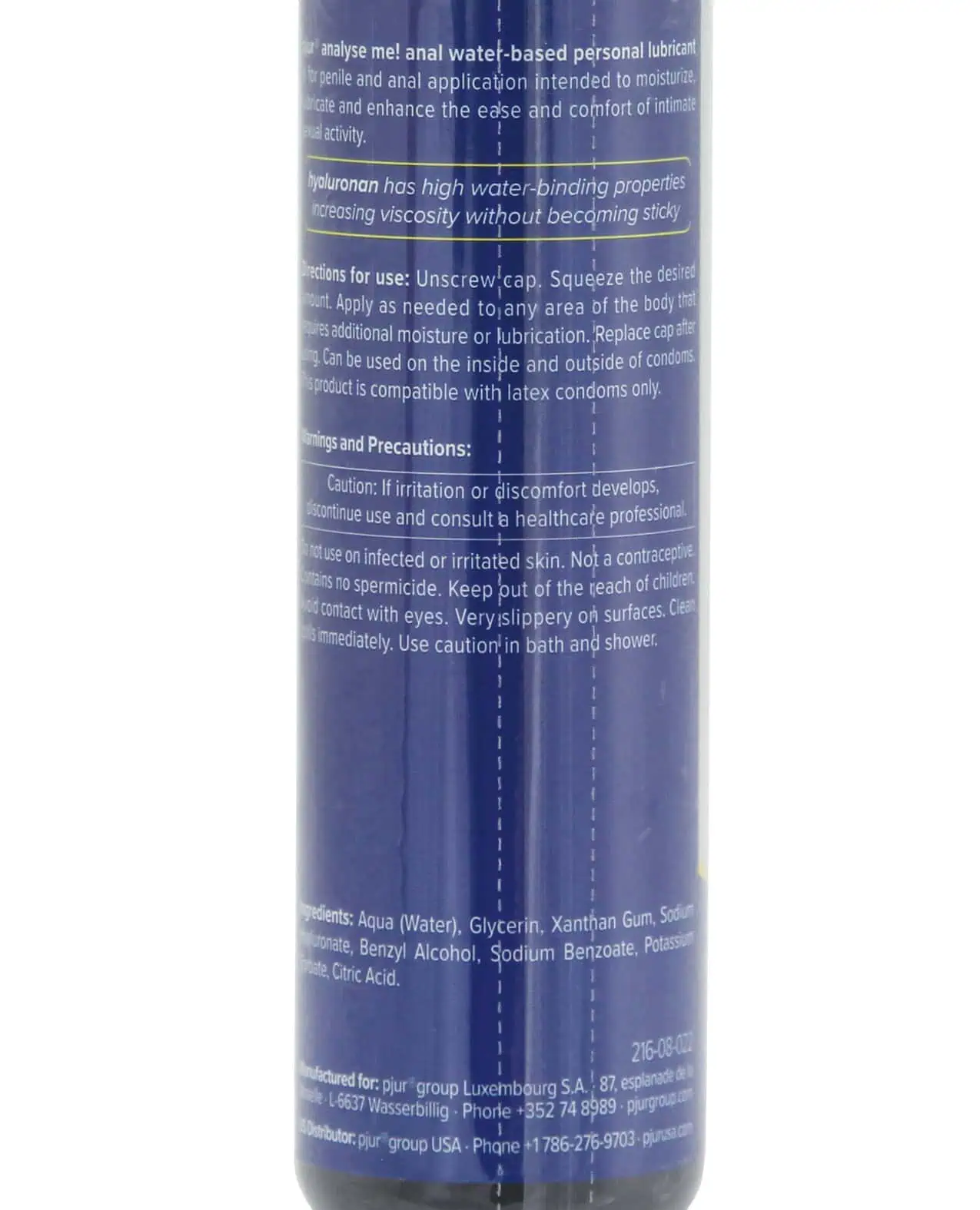 Pjur Analyse Me Water Based Personal Lubricant - 100 ml Bottle - Image 3