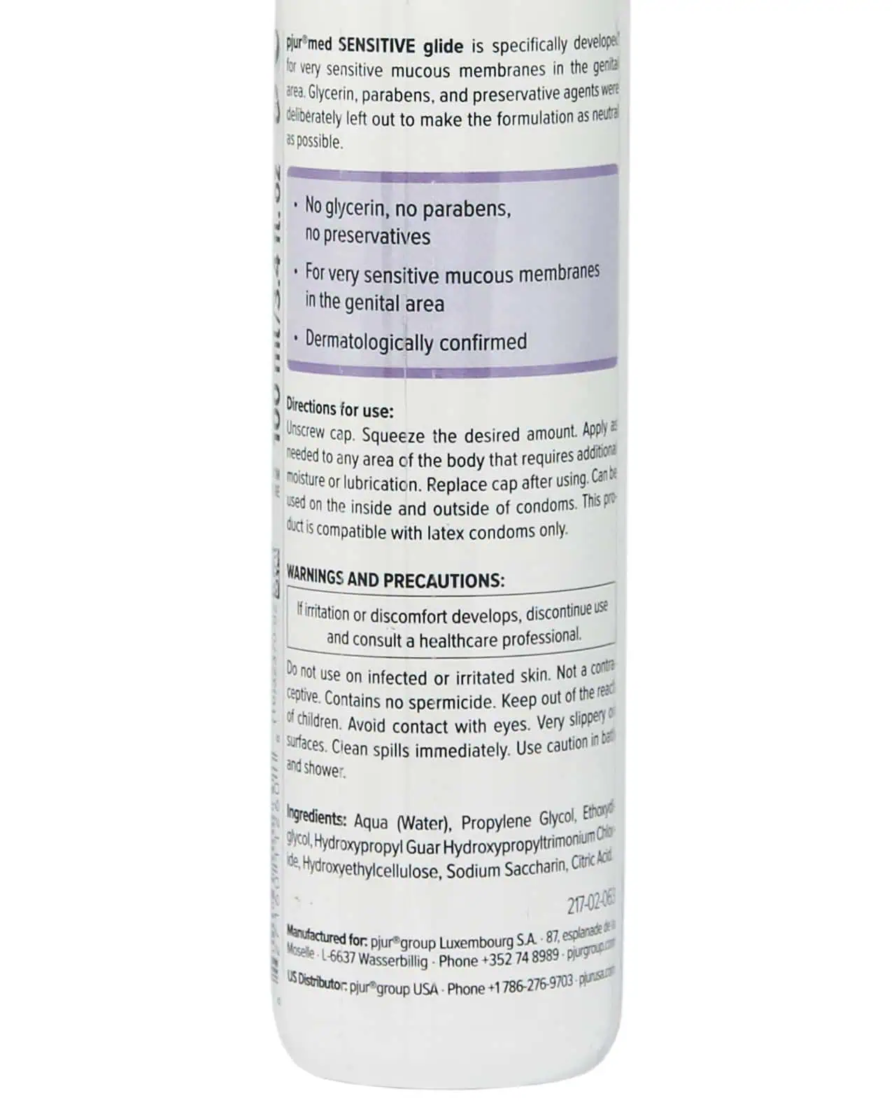 Pjur Med Sensitive Glide - 100ml Bottle - Image 3