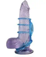 Doctor Love's Vibrating Cock Cage - Blue - Image 4