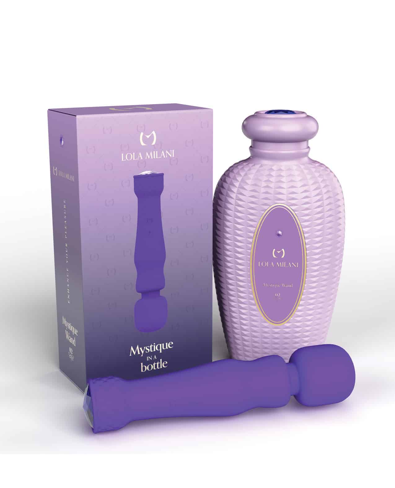 Buy Lola Milani Mystique Wand w/Lilac Bottle - Purple | Jack and Jill Adult