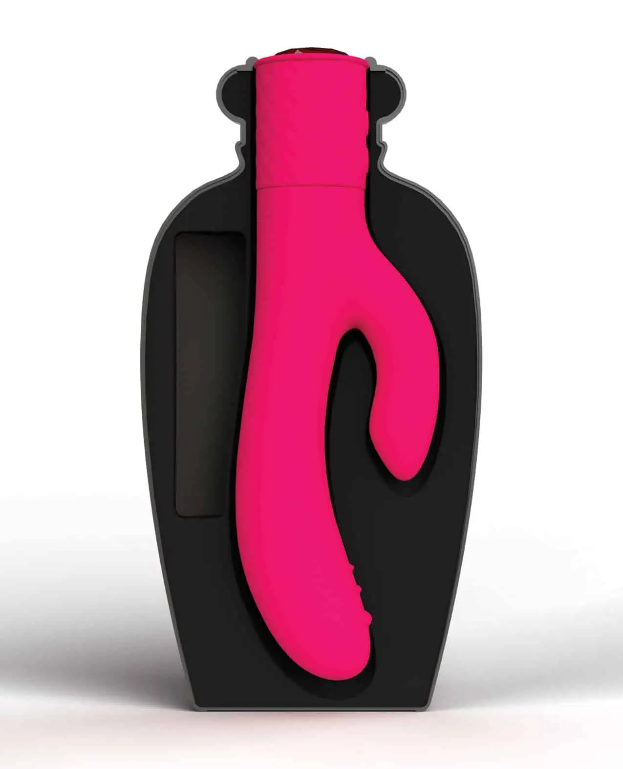 Lola Milani Mystique Rabbit w/Black Bottle - Fuchsia - Image 3
