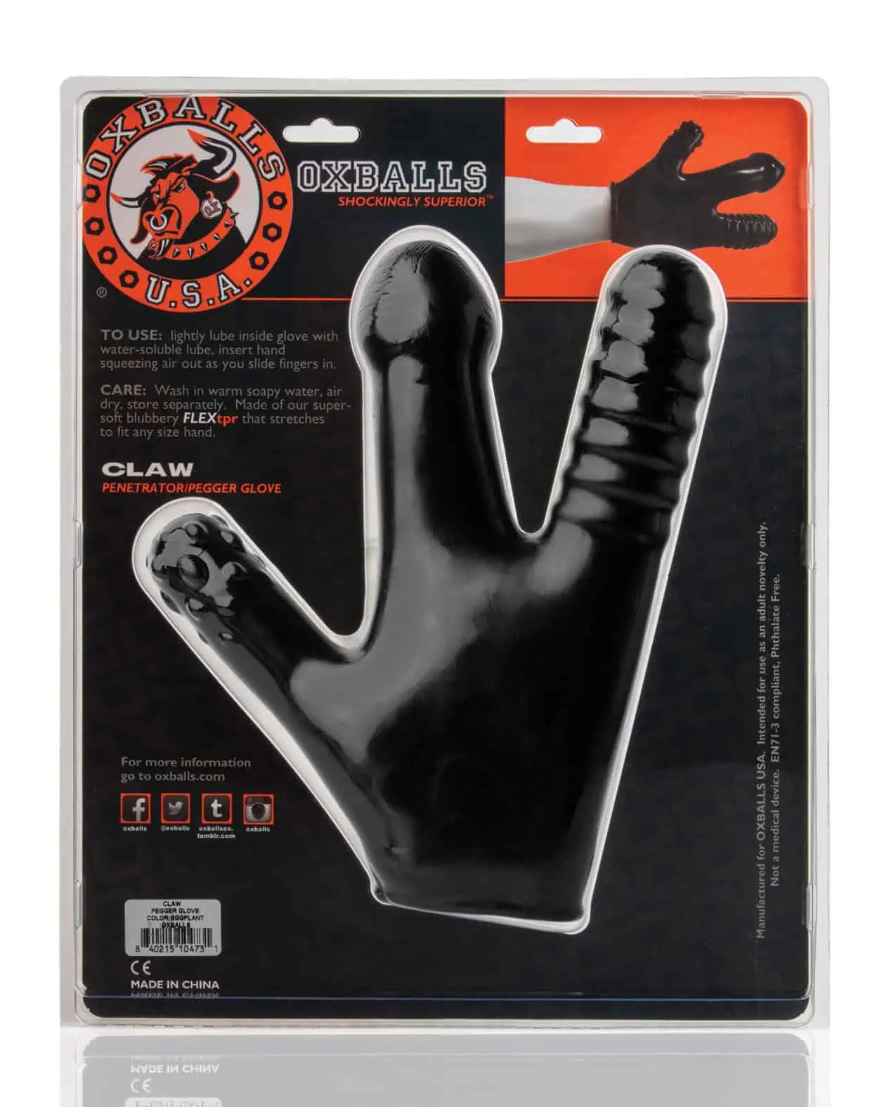Oxballs Claw Glove - Black - Image 6
