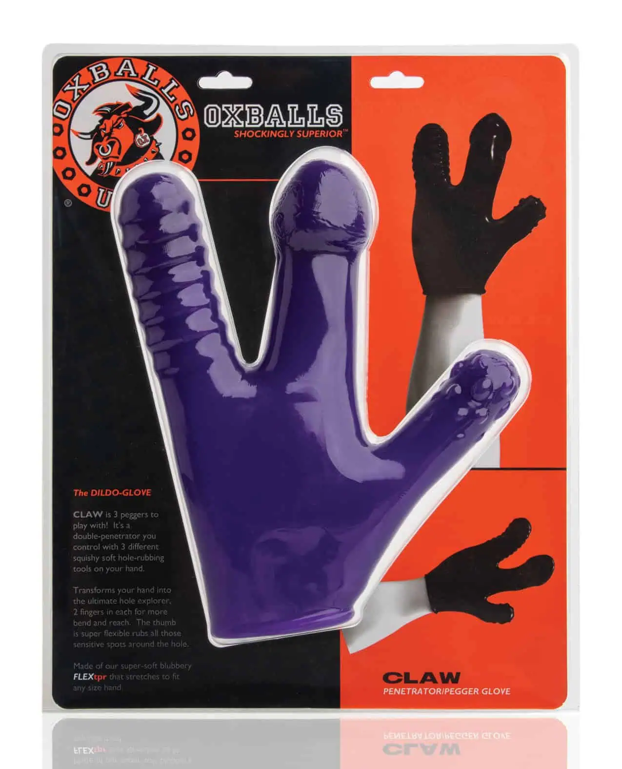 Oxballs Claw Glove - Eggplant - Image 3