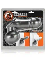 Oxballs Sackjack Wearable Jack Off Sheath - Steel - Image 4