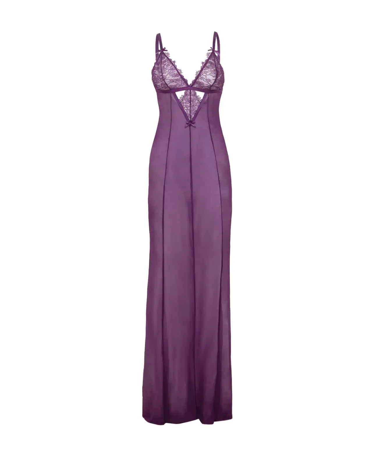 Katana Mesh & Eyelash Lace Gown - Purple 1X/2X - Image 4