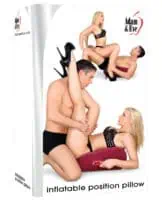 Adam & Eve Inflatable Position Pillow - Burgundy - Image 3