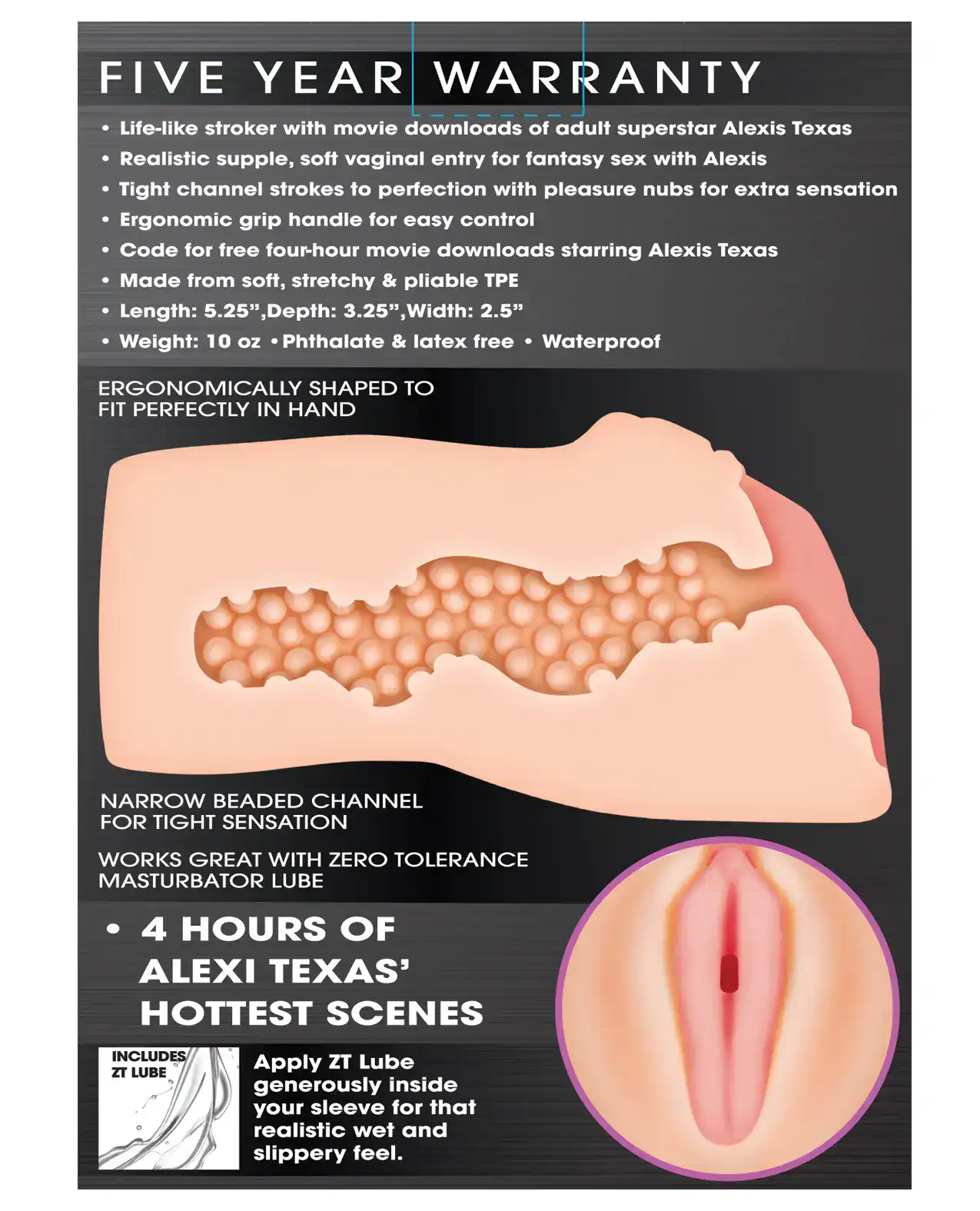 Zero Tolerance Alexis Texas Movie Download w/Realistic Vagina Stroker - Image 4