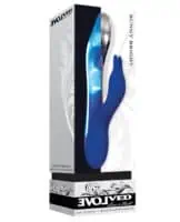 Evolved Bunny Bright Light Up Metallic Vibrator - Dark Blue - Image 1