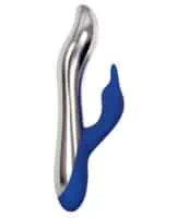 Evolved Bunny Bright Light Up Metallic Vibrator - Dark Blue - Image 3