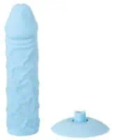 Silicone Strap On System - Blue - Image 3