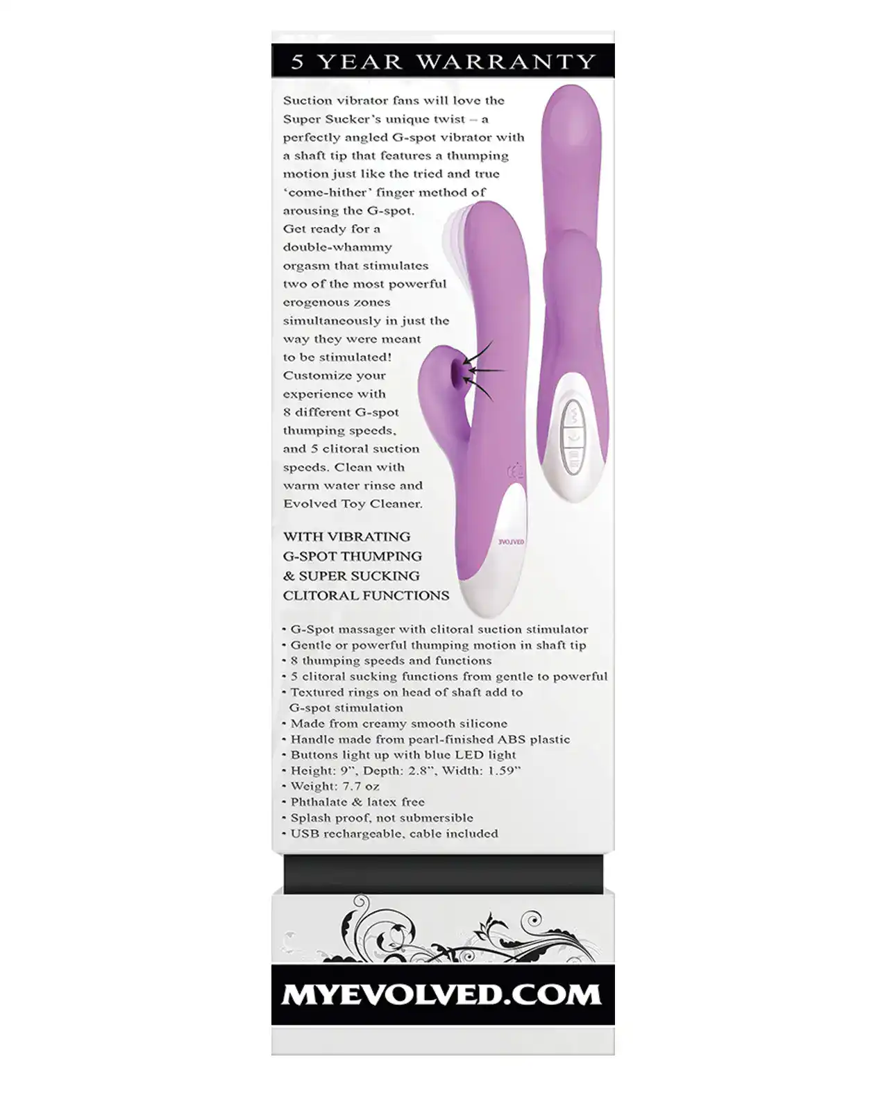 Evolved Super Sucker Dual Stim - Pink - Image 2