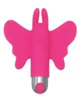 My Butterfly Multi Speed Finger Vibrator Silicone Waterproof Pink - Image 6