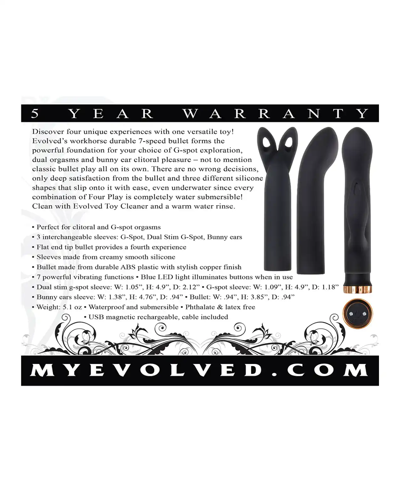 Evolved Four Play Kit - Black/Rose Gold - Image 2
