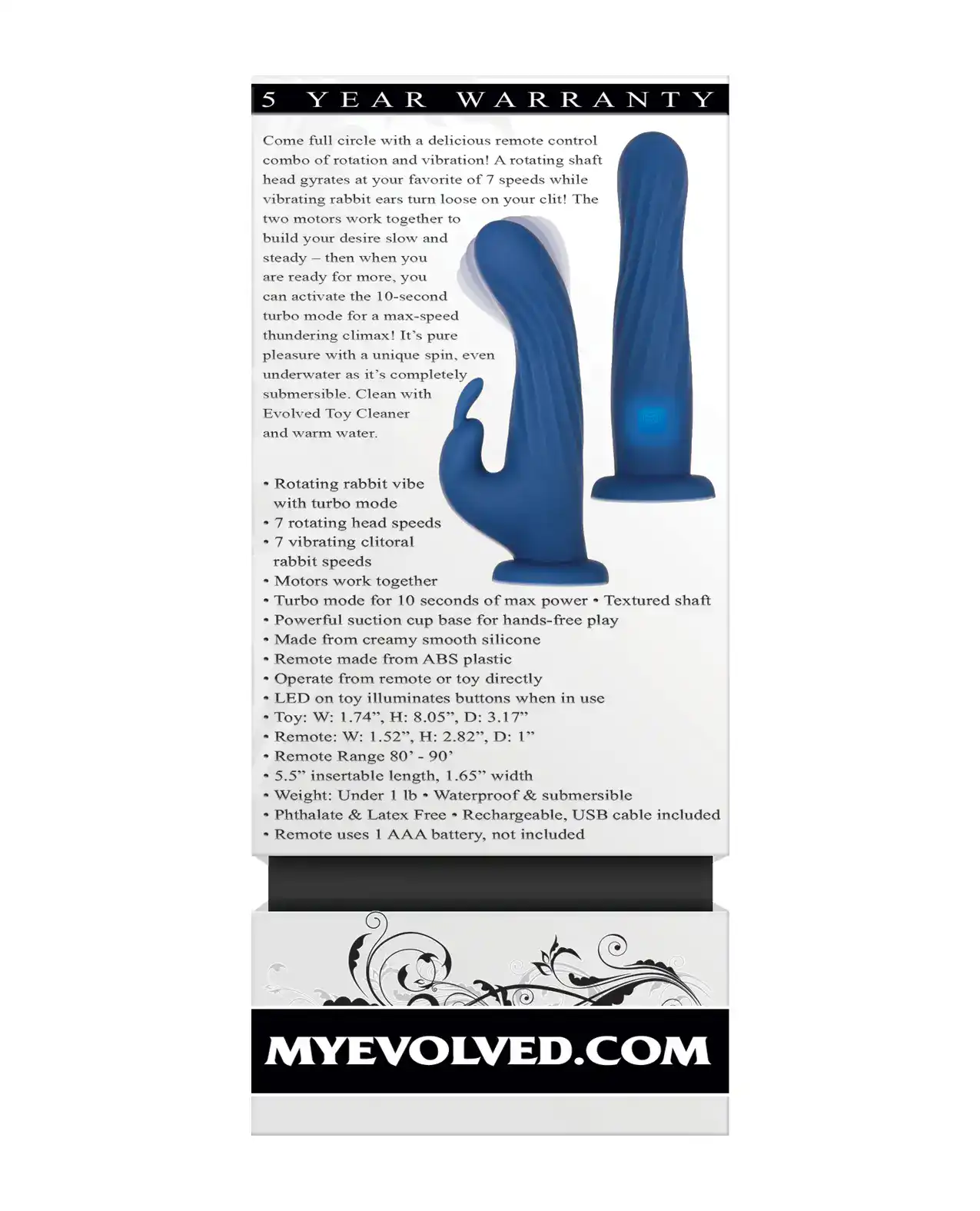 Evolved Remote Rotating Rabbit - Blue - Image 2