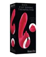Adam & Eve Eve's Clit Loving Thumper Vibe - Red - Image 1