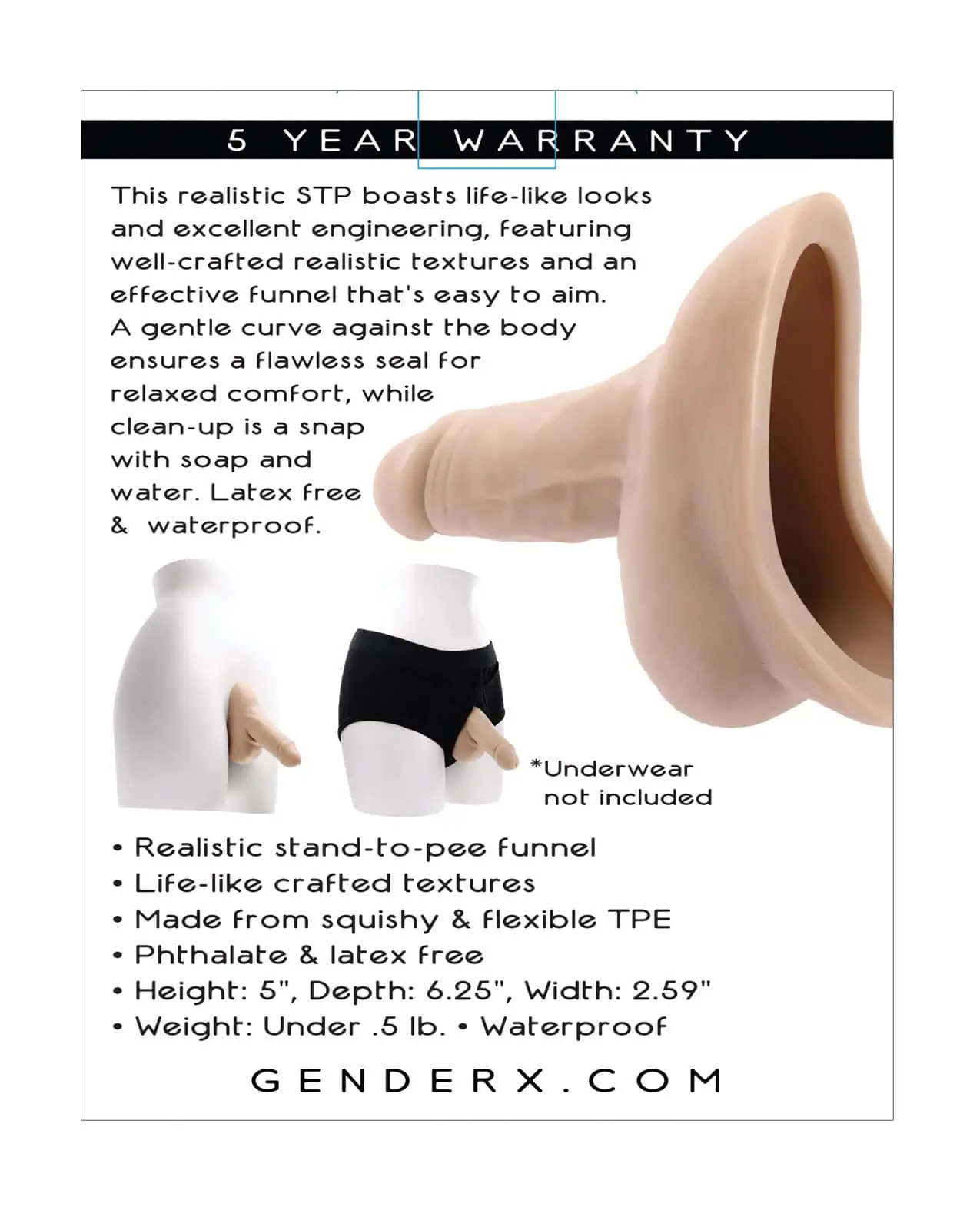 Gender X Silicone Stand To Pee - Light - Image 2