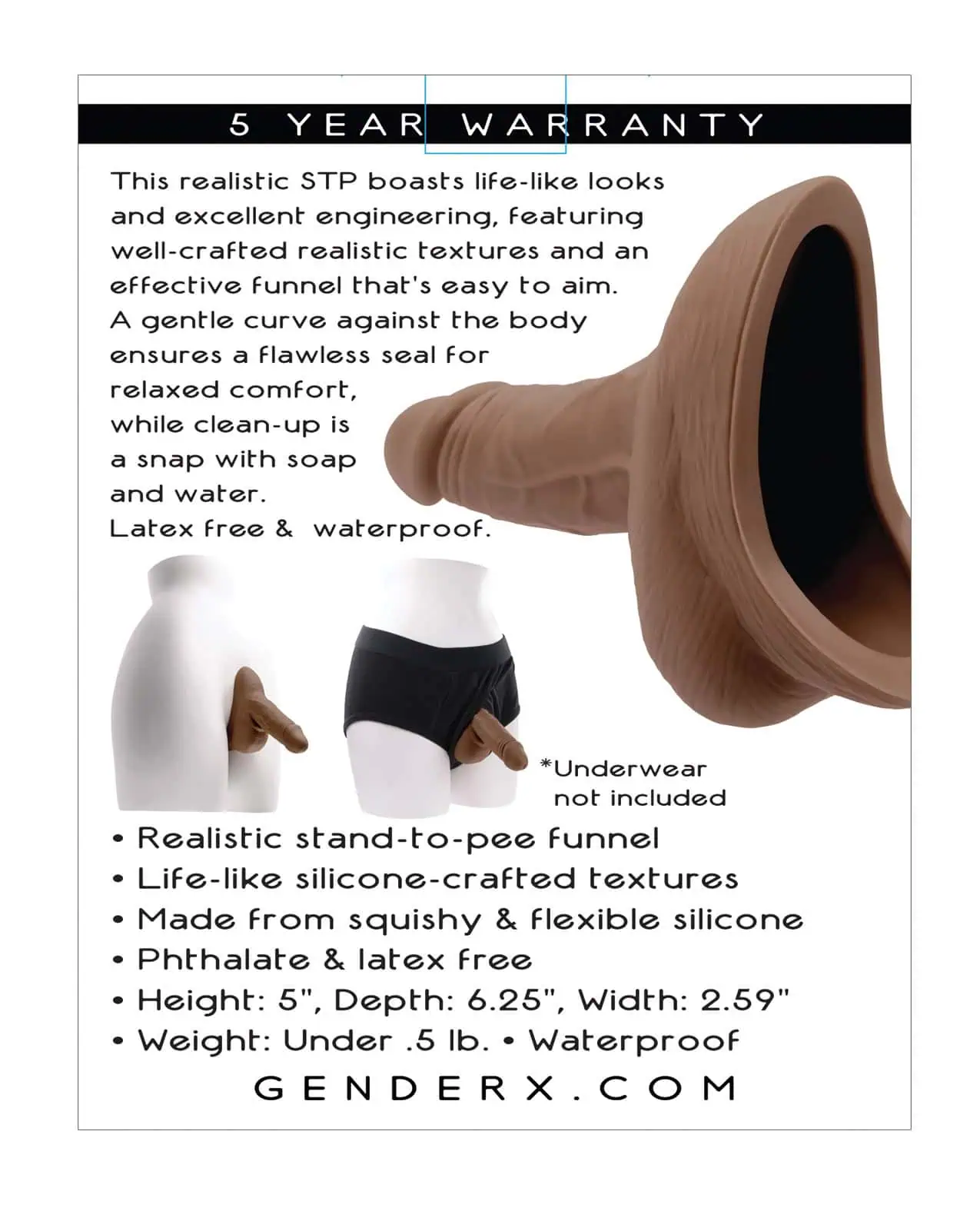 Gender X Silicone Stand To Pee - Dark - Image 2